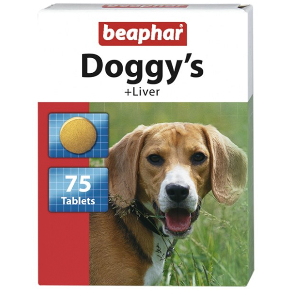 Beaphar Doggy`s Liver БЕАФАР ДОГГІС з печінкою вітамінізовані ласощі для собак