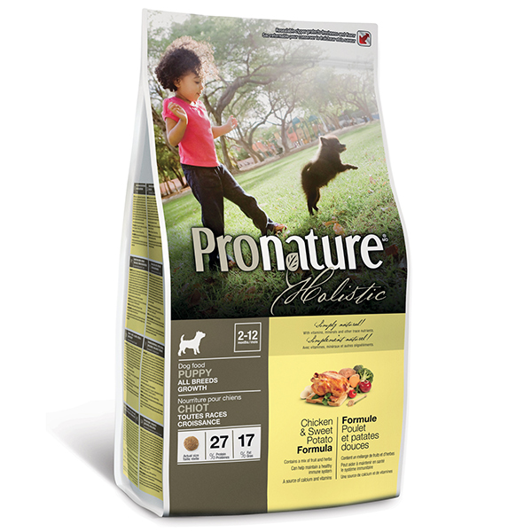 Pronature Holistic Puppy Chicken&Sweet Potato ПРОНАТЮР ХОЛІСТИК КУРКА З БАТАТОМ сухий холістик корм для цуценят