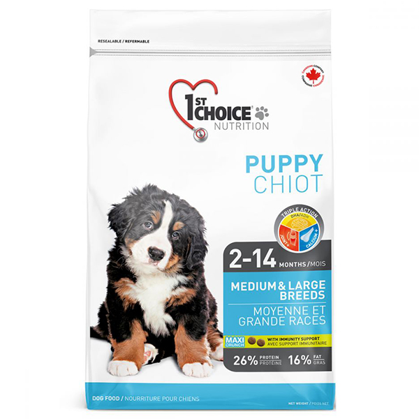 1st Choice Puppy Medium&Large Chicken ФЕСТ ЧОЙС ЦУЦЕНЯ СЕРЕДНИЙ ВЕЛИКИЙ КУРКА сухий суперпреміум корм для цуценят середніх та великих порід