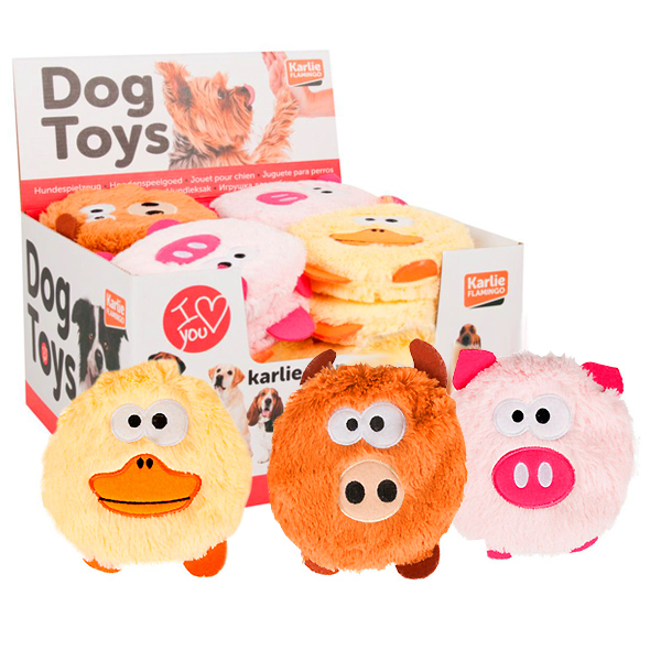 Flamingo Plush Head Duck Pig Wild ФЛАМІНГО КАЧКА СВИНЯ КАБАН м’яка іграшка з пищалкою для собак