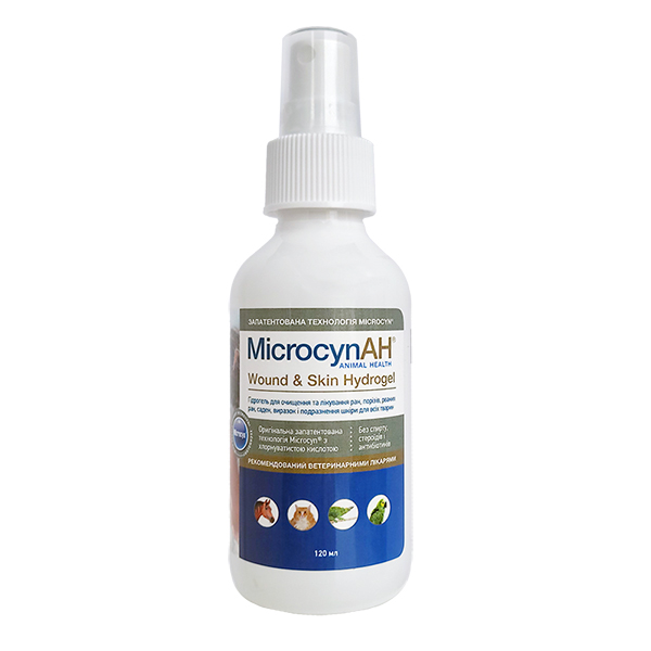 Microcyn Wound&Skin Care Hydrogel МІКРОЦИН гідрогель для обробки ран і догляду за шкірою всіх видів тварин