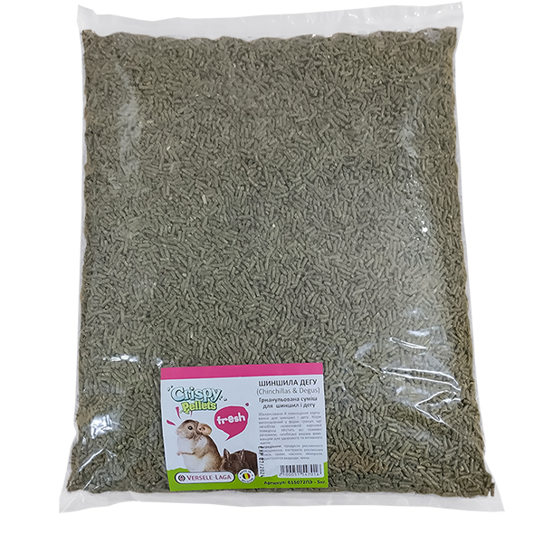 Versele-Laga Crispy Pellets Chinchillas & Degus КРИСПІ ШИНШИЛА ДЕГУ беззерновий корм для шиншил і дегу