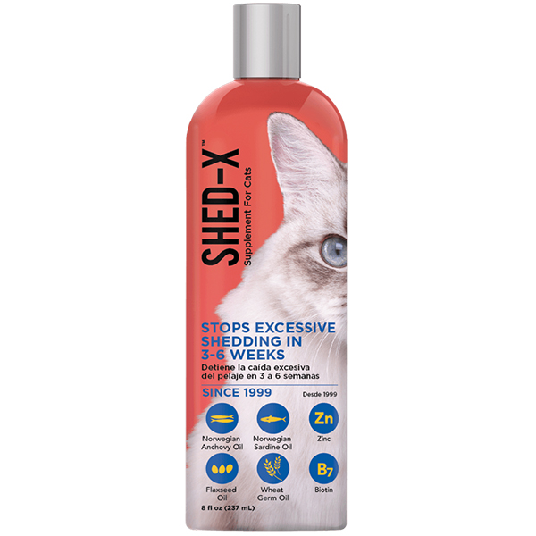 SynergyLabs Shed-X Cat СІНЕРДЖІ ЛАБС ШЕД-ІКС КЕТ добавка для шерсті проти линьки для котів