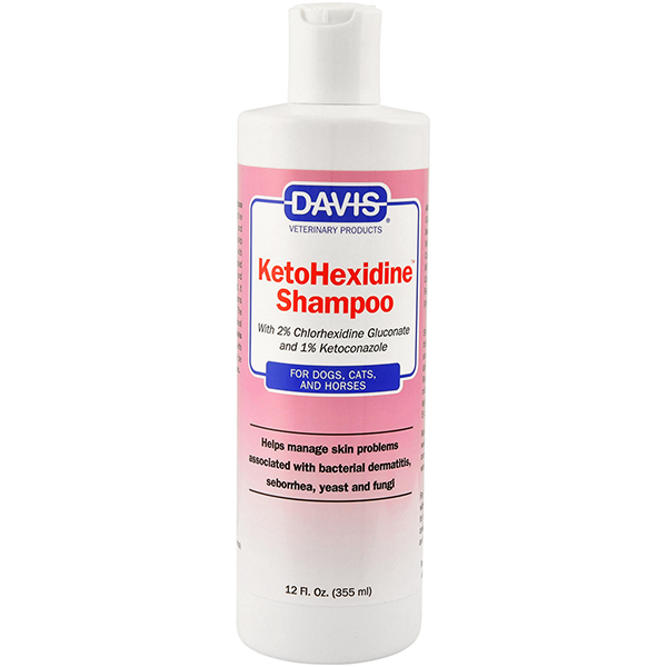 Davis KetoHexidine Shampoo ДЕВІС КЕТОГЕКСИДИН шампунь з 2% хлоргексидином та 1% кетоконазолом для собак і котів із захворюваннями шкіри