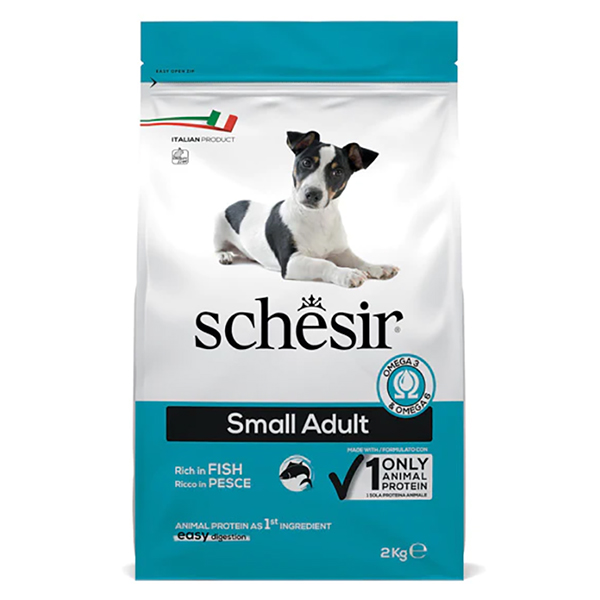 Schesir Dog Small Adult Fish ШЕЗІР ДОРОСЛИЙ МАЛИХ РИБА сухий монопротеїновий корм для собак малих порід