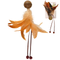 Flamingo Catnip Ball & Feather ̲ ̒  ϲВ      