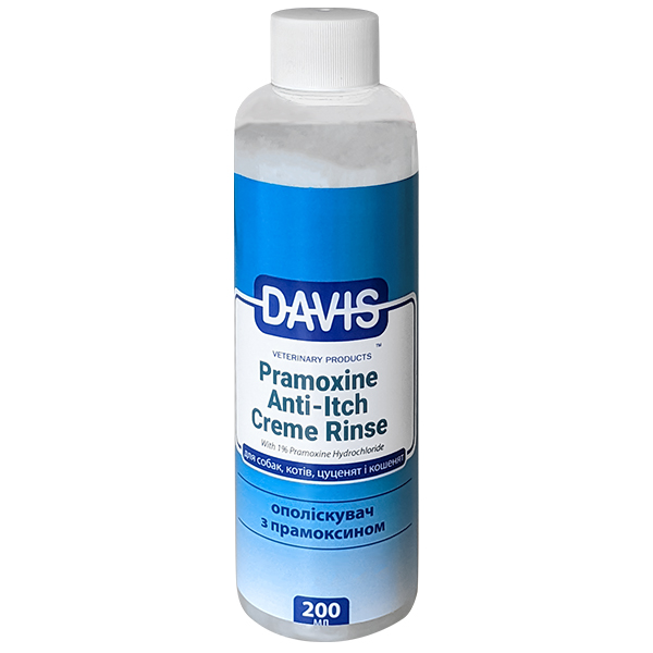 Davis Pramoxine Anti-Itch Creme Rinse ДЕВІС ПРАМОКСИН КРЕМ РІНЗ кондиціонер від свербежу з 1% прамоксину гідрохлоридом для собак і котів