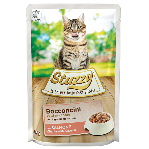 Stuzzy Cat Salmon ШТУЗІ ЛОСОСЬ в соусі консерви для котів, вологий корм, пауч 85г