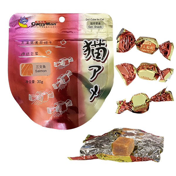 CattyMan Deli Cube Salmon КЕТТІМЕН ЦУКЕРКИ КУБИКИ ДЕЛІ З ЛОСОСЕМ ласощі для котів