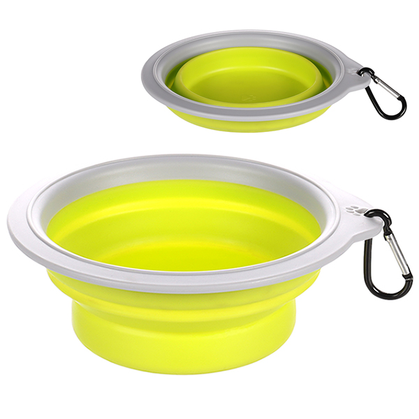 Flamingo Travel Bowl Bubo ФЛАМІНГО БУБО складана миска з карабіном для собак та котів