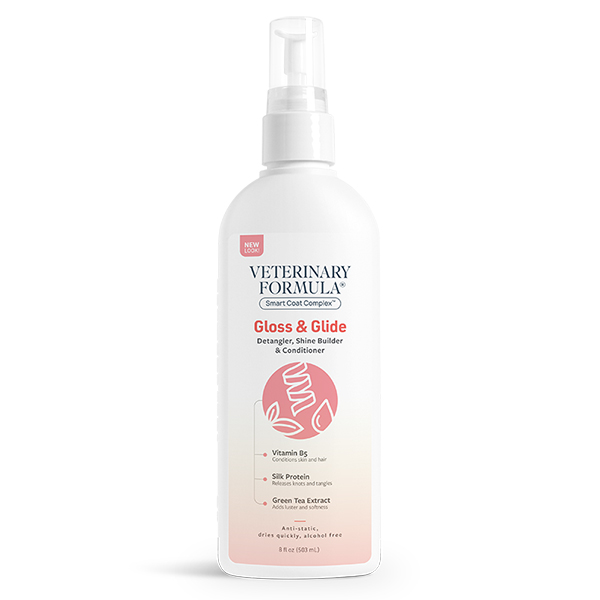 Veterinary Formula SCC Gloss & Glide Conditioner ВЕТЕРИНАРНА ФОРМУЛА ГЛОСС і ГЛАЙД кондиціонер, розковтунювач, антистатик для собак і котів, спрей