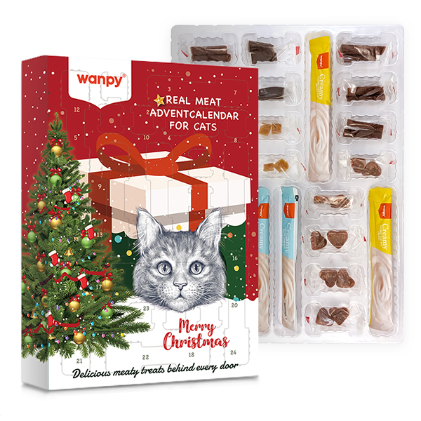 Wanpy Advent Calendar For Cats ВАНПІ АДВЕНТ КАЛЕНДАР ДЛЯ КОТІВ набір ласощів для котів