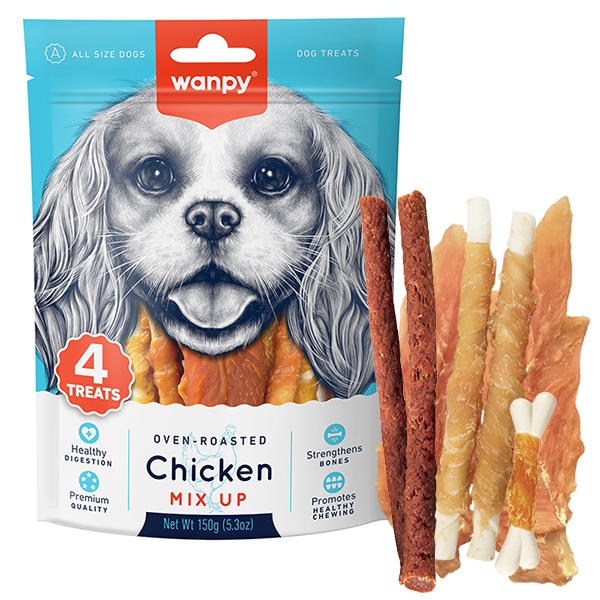 Wanpy Chicken Mix Up ВАНПІ КУРЯЧИЙ МІКС ласощі для собак