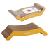 CattyMan Cardboard Scratcher Brige ���Ҳ��� ̲�� �������� ��������� ��� ����